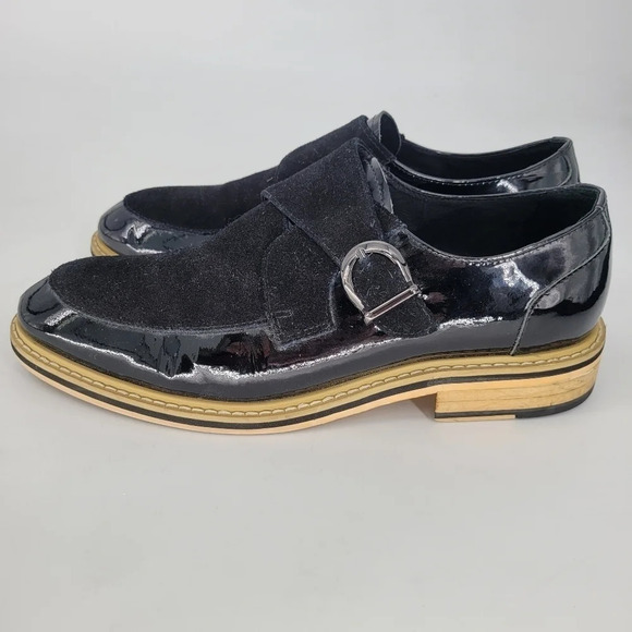 ZANZARA Courbet Cap Toe Casual Slip-on Loafers Oxford black Shoes for Men size 8